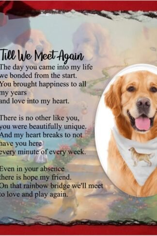 Pet Memorial Photo Slate - the Rainbow Bridge