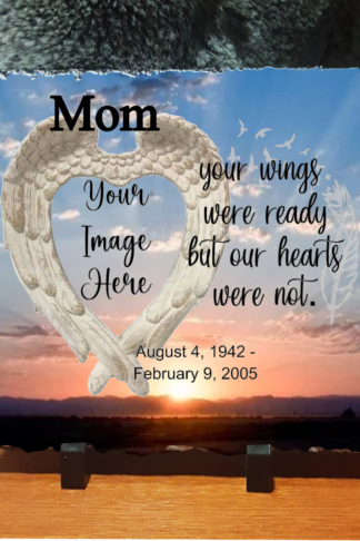 Memorial Photo Slate - Your Wings Were Ready