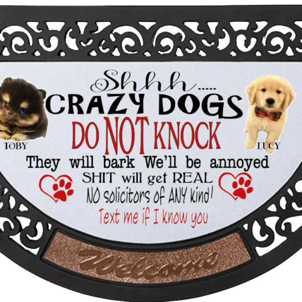 Front Door Mat that will make an excellent gift for any pet / dog owner.