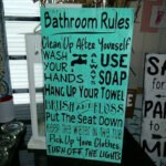 Hand Painted Pine Wood Sign