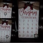 Hand Painted December Christmas Wood Advent Calendar - Christmas Interior and Exterior Decor
