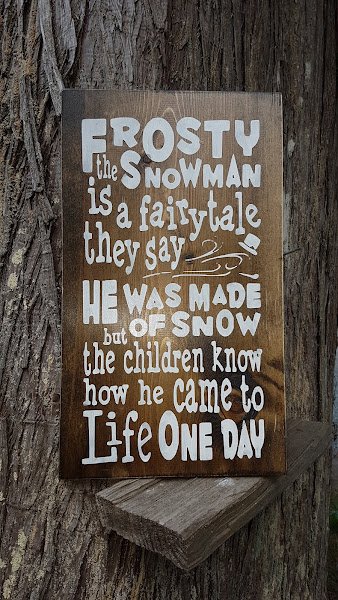 Frosty The Snowman Wood Sign Frosty The Snowman Hand Painted Christmas Wood Signs for all of your  Christmas decorations, holiday decor, winter wall decorations.